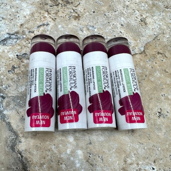 Lot Of 4 Physicians Formula Organic Wear Nourishing Lipstick PF11078 Sugar Plum - Picture 2 of 8